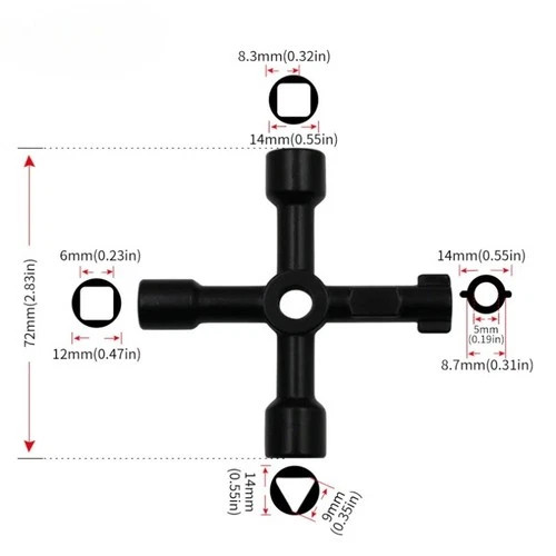 Way utility key - 4, universal