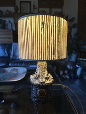 Vintage 1970s Danish Studio Pottery Brutalist Lamp Base - Rewired And PaAT Teste