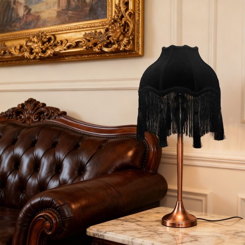 Velvet lamp shade - velvet,