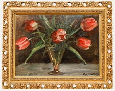 Mid 20th Century Oil - Tulips