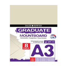 Ivory A3 Graduate Mount board
