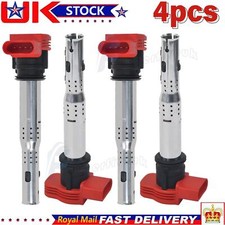 4Pcs Ignition Coil Pack For Audi A4 A5 R8 & VW Golf GTI 2.0T FSI 06E905115F