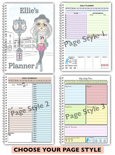 Personalised daily planner - personalised, planner/