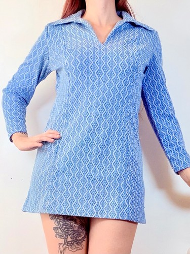 Vintage 1960s mini dress with - vintage,