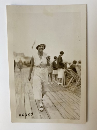 Original postcard rppc seaside - original,