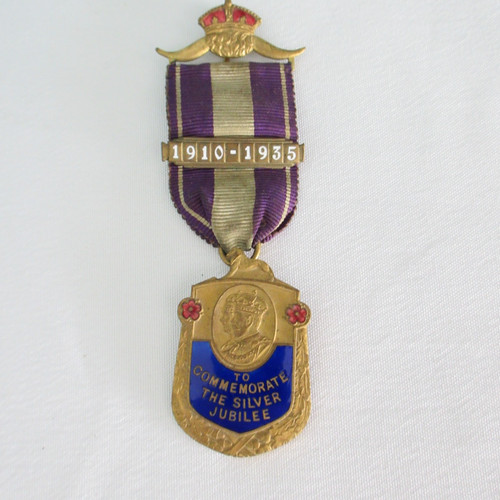 Vintage silver jubilee medal - silver,