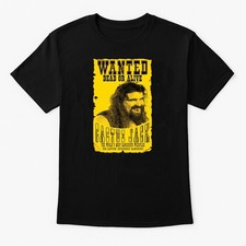 Cactus Jack T-Shirt Wanted Poster Mick Foley Hardcore WWE/WWF Unisex Adults/Kids