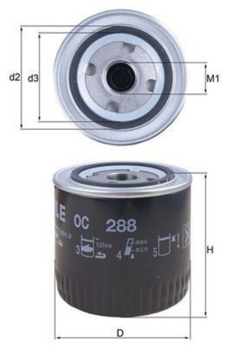 Mahle oil filter for ford - filter,