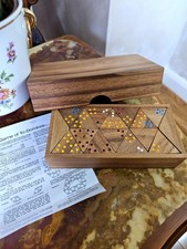 Wooden Tri Domino Set Game