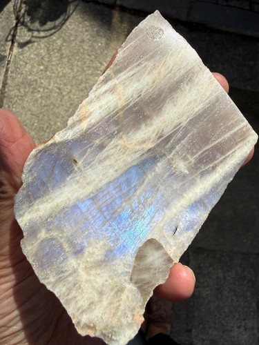 Moonstone crystal slice slim - crystal,