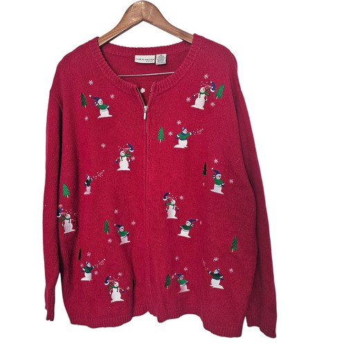 Vintage christmas cardigan - vintage,