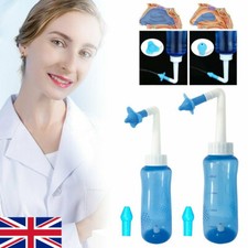 500/300ML Nasal Flush Kit Neti Pot Sinus Rinse Nose Wash Bottle Irrigator Saline