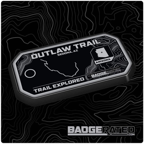 Outlaw trail badge sedona - badge, (sedona