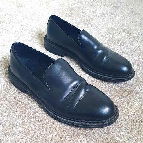 Zara men black faux leather - black,