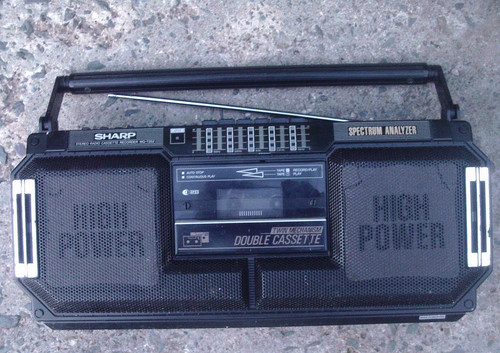 Sharp 252e boombox radio - boombox,