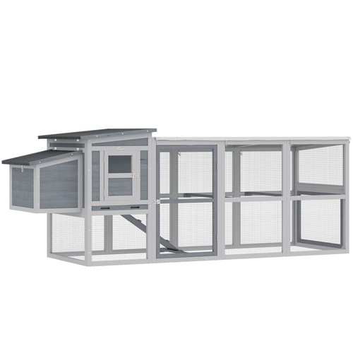 Large chicken coop with - chicken,