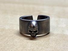 Mens 925 Sterling Silver Skull