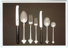 Large Postcard Ingram St Tearooms Glasgow Cutlery Charles Rennie Mackintosh 1906