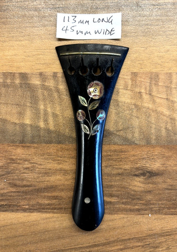 Antique violin tailpiece with - antique,