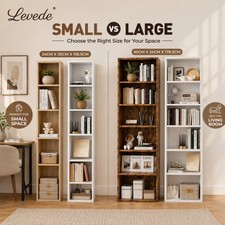 Levede Bookcase 6 Tier Book