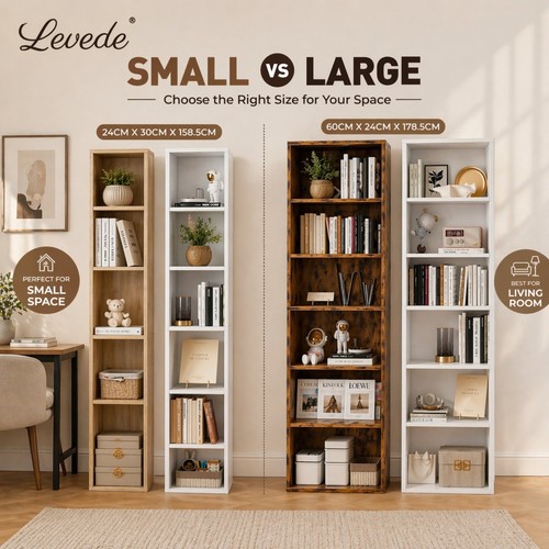 Levede bookcase tier book - levede,