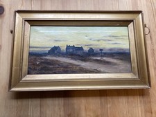 1914 Antique Oil Painting On