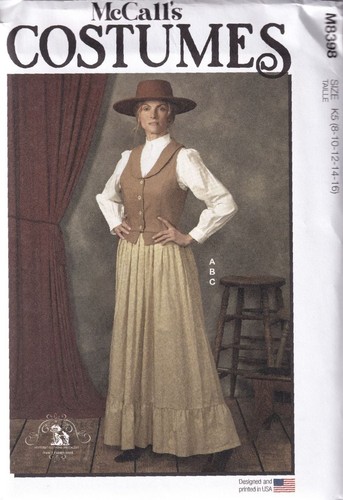 Mccalls 8398 costumes sewing - 8398,