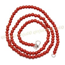 4mm Genuine Natural Red Coral