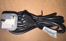 Black 4M UK Kettle 13A Lead