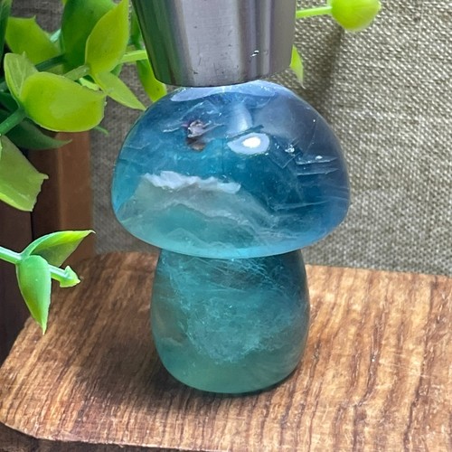 Rainbow fluorite stone - fluorite, carved