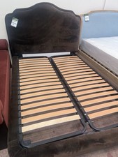 Bed” Loaf Sugar Puff Bed Frame In Clever Velvet Warm Brownie Rrp £1845”