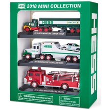 2018 Hess Mini Collection Fire Truck Tanker Racer Mini Trucks Set