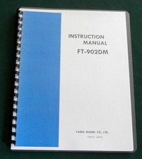 Yaesu FT-902DM Instruction manual:w/11"X17" Connection Diagram & Plastic Covers