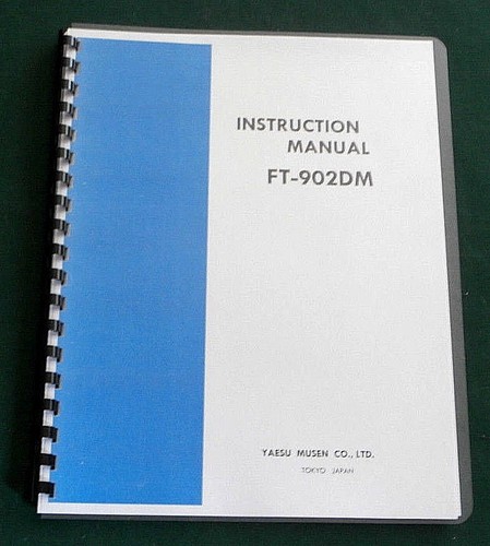 Yaesu 902dm instruction - ft-902dm,