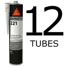 12 x Sikaflex 221 - Black -