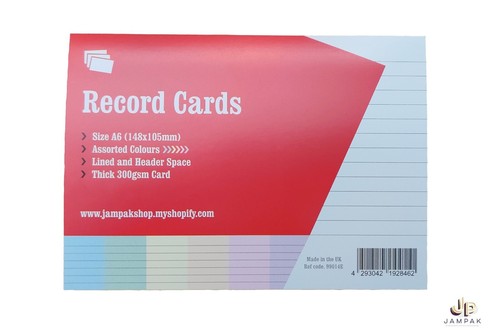 Record cards - record,