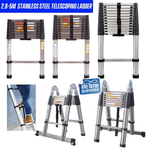 Telescoping ladder 16ft 12ft - telescoping,