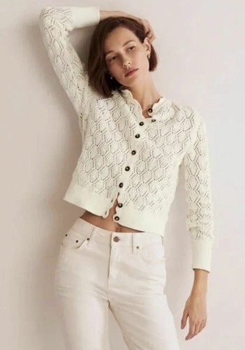 Boden scallop crochet - scallop, cardigan