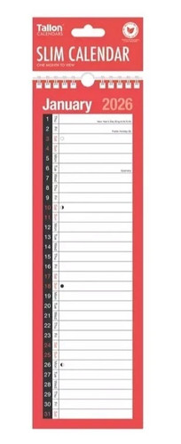 2026 wall calendar slim - wall,