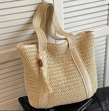 Rattan Large Tote Bag Summer