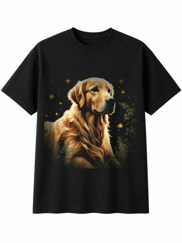 Botanical golden retriever - botanical,