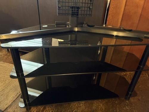 Black glass corner - glass,
