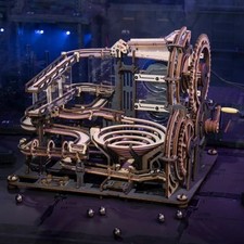 🏙️ ROKR LGA01 Marble Night City 3D Wooden Puzzle DIY Mechanical Marble Run Kit