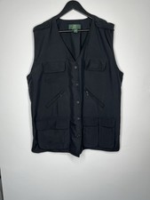 Orvis Men's XL Black Fishing Vest Gilet Hunting Shooting Utility Out Slow Fly
