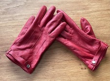 Jane Shilton stunning Ladies red leather gloves