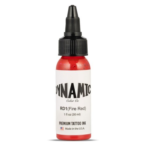 Dynamic fire red tattoo - dynamic,