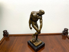 Sculpture bronze a male - , of
