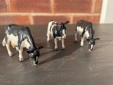 Britains Cows Cattle Plastic Farm Animals Toy Figures, 2 from 1984 and one  1981