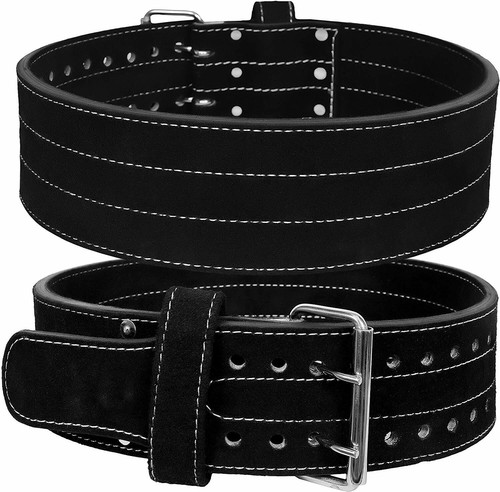 Leather weight lifting belt - leather,