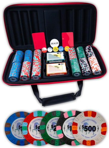 Unicorn 300 clay poker chip - poker,